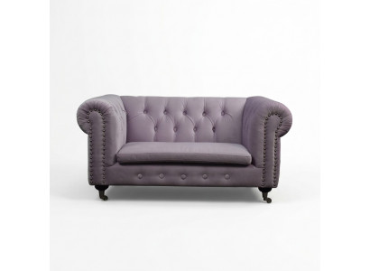 Chesterfield 2 Seat Classic Luxury Baroque Rococo Sofa Fabric Leather Couch