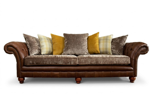 Classic Luxury Baroque Rococo Sofa Couch Chesterfield Sofa Textile Leather Couch