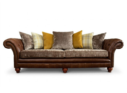 Classic Luxury Baroque Rococo Sofa Couch Chesterfield Sofa Textile Leather Couch