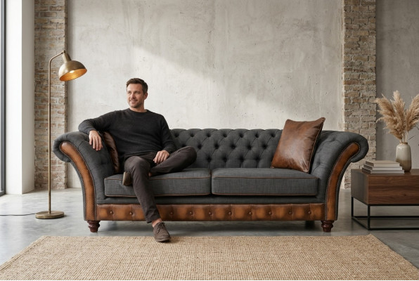 Modern Chesterfield Couch - Luxury Designer Sofa - Style Furniture