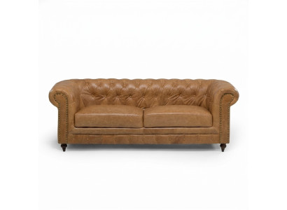 Chesterfield 3 Seater Classic Luxury Baroque Rococo Sofa Textile Leather Couch