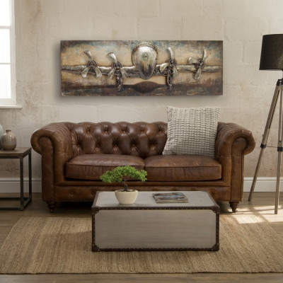 jvmoebel ® Leather Sofa Couch - Design Upholstery Two-Seater Couch Suite Brown