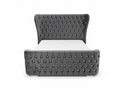 Chesterfield Hotel Double Leather Bed Bedroom Upholstered Luxury Beds 200x200