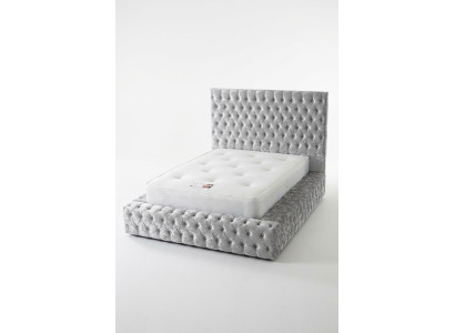 Classic English Style Bed Double Textile Chesterfield Beds 160x200cm New