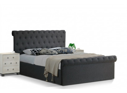 Chesterfield Classic Design Bed Upholstered Beds Textile 140x200cm