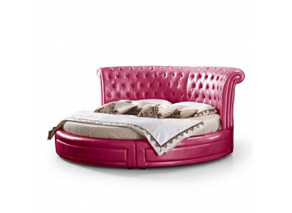 Round Classic Bed Chesterfield Beds Upholstery Round Beds Leather