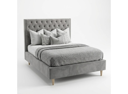 Chesterfield Bed Design Bedroom English Beds 140x200cm Textile Upholstery
