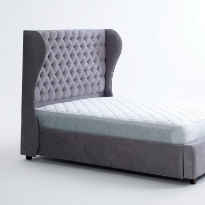 Chesterfield Designer Bed Bedroom Textile Leather Upholstery 140/160/180/200cm