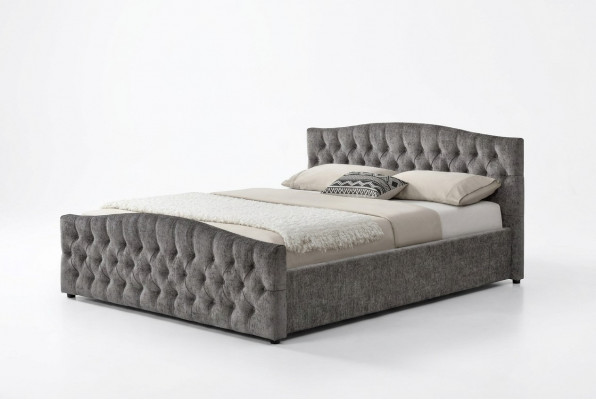 Chesterfield bed design bedroom English beds 180x200 fabric upholstery
