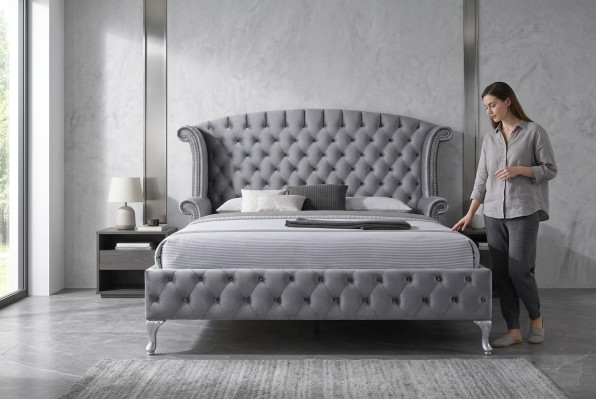 Nostalgia Bed Chesterfield Sofa Wing Bed English Bedroom Design New