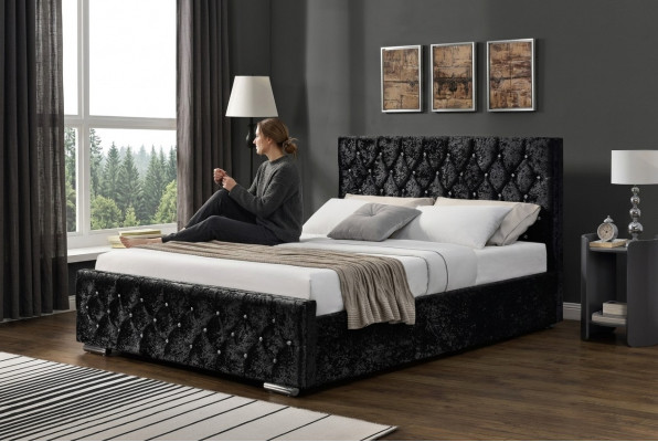 Chesterfield bed design bedroom English beds textile beds