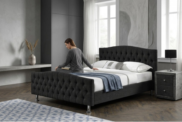 Black Chesterfield Bed Design Bedroom English Bed