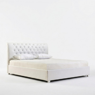 Chesterfield Designer Bed Bedroom Faux Leather Upholstery 140/160/180/200 cm