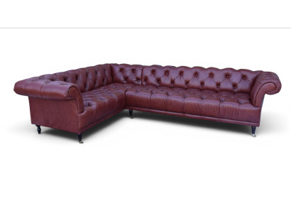Noble Chesterfield Sofa Corner Couch Upholstery Set - Custom Made