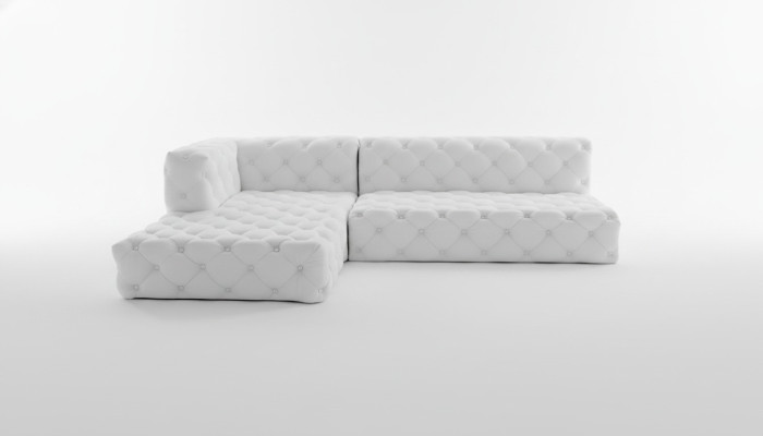 Design corner sofa couch leather upholstery sofa corner suite crystal stones corner sofa new