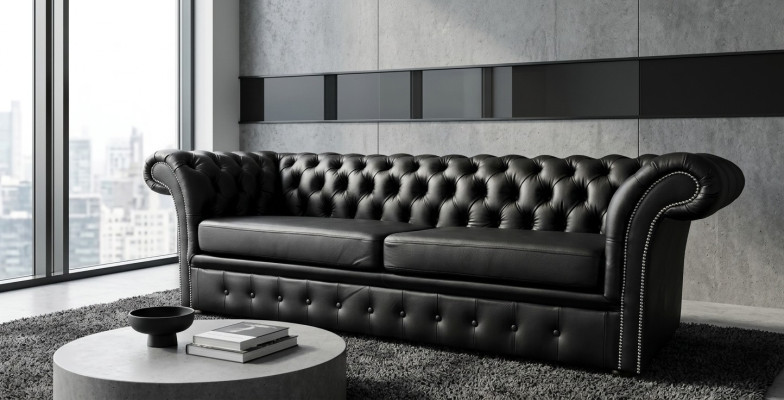 Elegant Chesterfield Sofa Designer Couch Upholstery Suite Decor Sofas