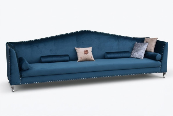 Sofa Couch Upholstery Fabric Leather Couches Blue Set 5 Seater