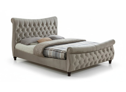Black Chesterfield Hotel Double Bed Bedroom Upholstery Luxury Furniture