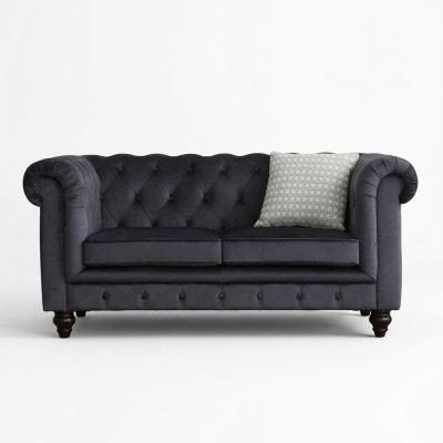 Sofa Luxury Textile Chesterfield Couch Sofas Upholstery 2-Seater Double Seater