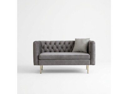 English-style furniture Chesterfield two-seater couch pink turquoise yellow blue sofa