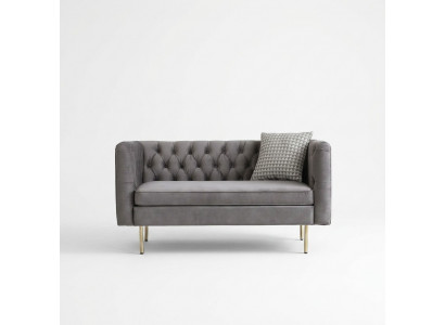 English-style furniture Chesterfield two-seater couch pink turquoise yellow blue sofa