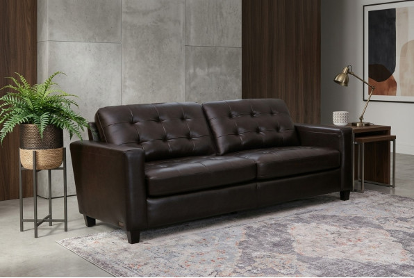 Chesterfield 3 Seater Sofa Leather Sofa Couch Upholstery Seating Suite 3-Seater Sofas New