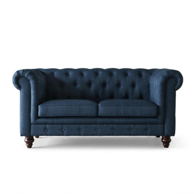 English style furniture Chesterfield two-seater couch pink colorful yellow blue sofa