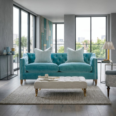 Chesterfield Sofa 2-Seater Upholstered Designer Couches Sofas Suite Two-Seater