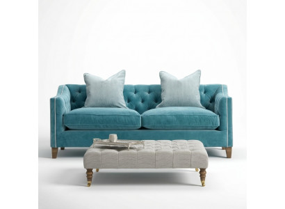 Chesterfield Sofa 2-Seater Upholstered Designer Couches Sofas Suite Two-Seater