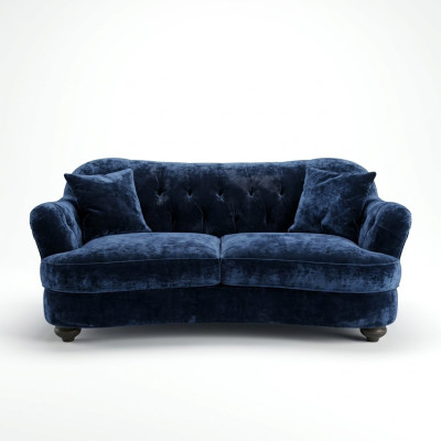Sofa Luxury Textile Chesterfield Couch Sofas Upholstery 3-Seater Couches Fabric New