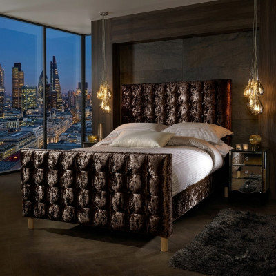 Chesterfield Bett Upholstered Bed Double Bed Beds Big XXL Designer Luxury Bed Velvet