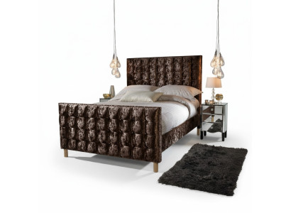 Chesterfield Bett Upholstered Bed Double Bed Beds Big XXL Designer Luxury Bed Velvet
