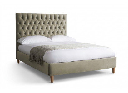 Chesterfield Design Upholstered English Black 140/160/180x200 Beds Double Bed