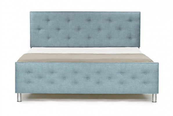 Chesterfield Design English 140/160/180x200 Beds Double Bed Turquoise Upholstery