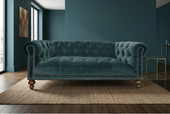 Classic Chesterfield Sofa Set Couch Upholstery 3+2+1 Seater Fabric