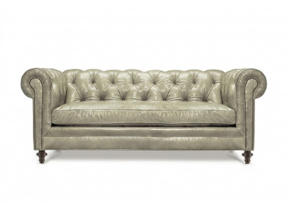 Chesterfield Luxury Sofa Couch Upholstered Seat Leather Suite 321 Seater Couches New