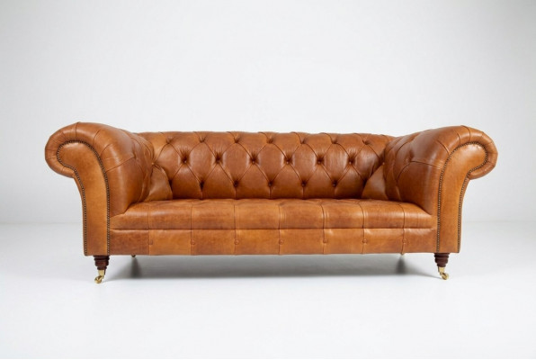 Chesterfield Sofa Velvet Three-Seater Design Sofas Upholstery Couches Couch Velvet 220cm