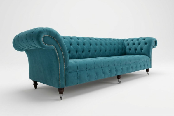 Chesterfield Couch XXL big sofa couches velvet leather textile upholstery sofas 4-seater