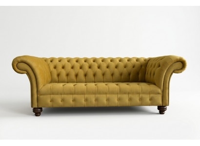 Textile Sofa 3-Seater Sofa Upholstered Sofas Design Luxury Couch Furniture Three-Seater New