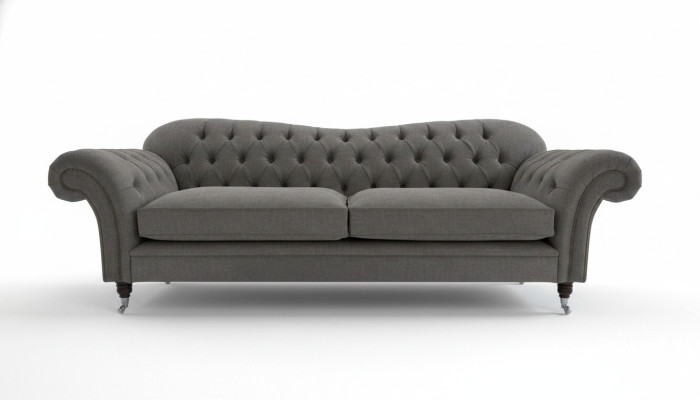 Chesterfield Fabric Sofa Couch Sofa Set 4-Seater Suite Design Modern Sofa