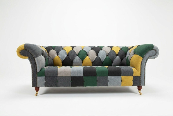 Three-seater couch upholstery design sofa 3-seater seating sofas room furniture green modern