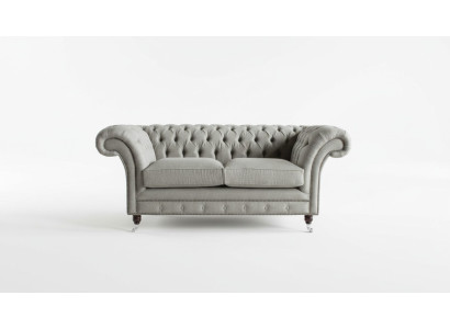 Sofa Couch Upholstery Design Seat Sofas Room Furniture Leather 2-seater Modern Gray Fabric