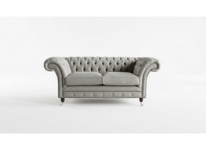 Sofa Couch Upholstery Design Seat Sofas Room Furniture Leather 2-seater Modern Gray Fabric