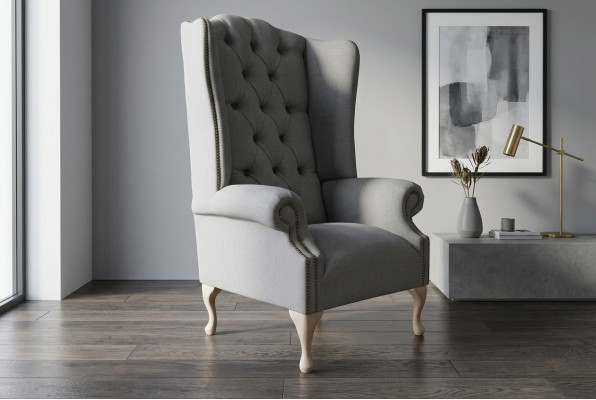 Chesterfield wing chair sofa armchair upholstered armchair living room relax club