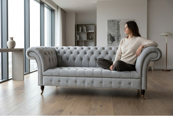 Chesterfield Sofa Set 3+2 Seater Velvet Velour Suite Design Suites