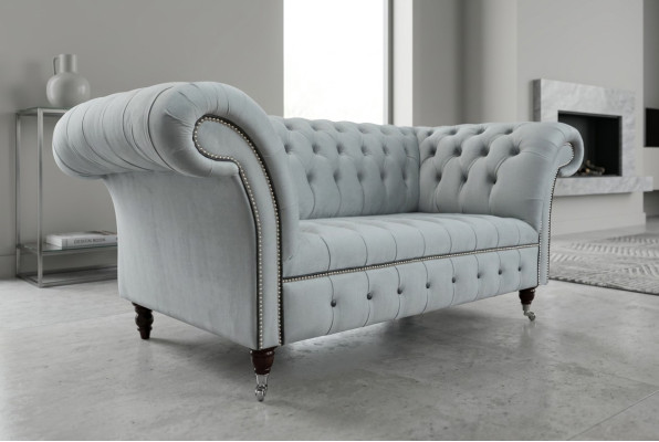 Textile Sofa Fabric Couch Chesterfield big sofas XXL couches Seat Cushion 185cm