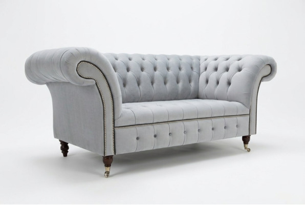 Textile Sofa Fabric Couch Chesterfield big sofas XXL couches Seat Cushion 185cm