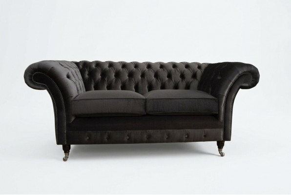 Chesterfield Sofa 2-Seater Upholstered Design Couches Sofas Set NEW Two-Seater