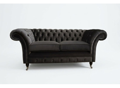 Chesterfield Sofa 2-Seater Upholstered Design Couches Sofas Set NEW Two-Seater