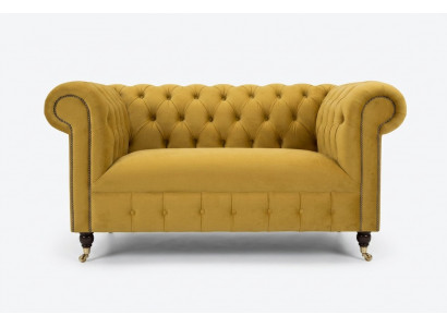 Sofa 2 Seater Design Sofas Upholstery Modern Seating Fabric Textile Two-Seater New